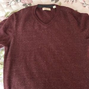 Men’s Weatherproof pullover sweater ( maroon) MED